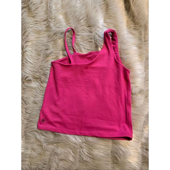 Athleta Girl Stand Out Support Tank Pink Large - Picture 2 of 8